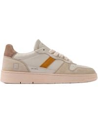 Date - Sneakers Court 2.0 Vintage Calf Ivory - Lyst