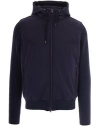 Herno - Giubbino Zip Double Blu - Lyst