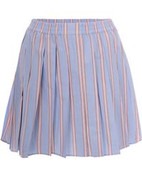 Lacoste - Skirt Pleated Chambray - Lyst