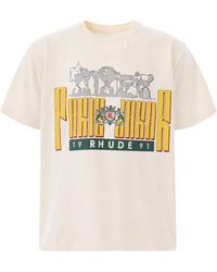 Rhude - Graphic Cotton T-Shirt - Lyst