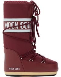 Moon Boot - Stivali Da Neve Icon Nylon Burgundy - Lyst