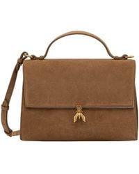 Patrizia Pepe - Borsa Crossbody Suede Natural - Lyst