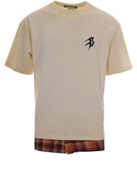 Barrow - T-Shirt The Sun Crema - Lyst