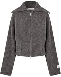 Samsøe & Samsøe - Cardigan Samirra Zip Dark Melange - Lyst