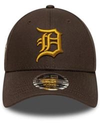 KTZ - Cappellino 9Forty M-Crown Detroit Tigers Mlb World Series Patch Marrone Scuro - Lyst