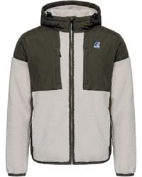 K-Way - Giubbino Samson 4.0 Orsetto Blackish Ecru - Lyst