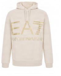 EA7 - Logo Hoodie - Lyst