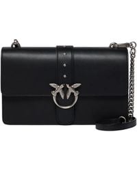 Pinko - Medium Love Bag One Leather Handbag With New Buckle - Lyst