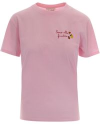 MC2 Saint Barth - Embroidered Crew Neck T-Shirt - Lyst