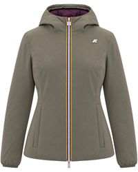 K-Way - Giubbino Lily St Warm Army Mauve Wine - Lyst