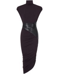 ANDAMANE - Abito Midi Fascia Rouge Noir - Lyst