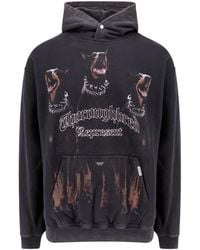 Represent - Vintage Hoodie With Doberman Graphic And Classic Features - Lyst