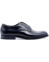 Doucal's - Stringata Derby Horse Blu - Lyst