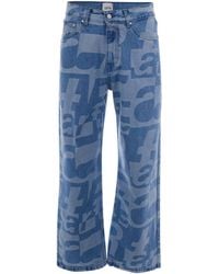 Arte' - Jeans Allover Raw Denim - Lyst