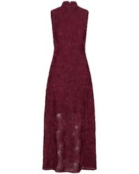 ROTATE BIRGER CHRISTENSEN - Lace-Detailing Midi Dress - Lyst