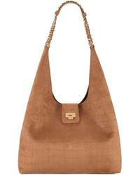 Elisabetta Franchi - Hobo Bag Suede - Lyst