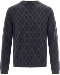 Emporio Armani - Crew Neck Knit Sweater - Lyst