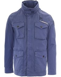 Blauer - Giubbino Ashmont Dyed Blu - Lyst