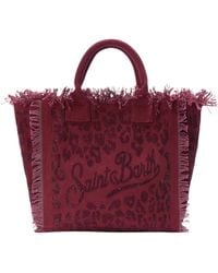 MC2 Saint Barth - Borsa Vanity Strass Leopard - Lyst