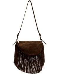 Ash - Borsa Astrid Fringes Cachemere Chestnut - Lyst