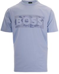 BOSS - T-Shirt Logo Grafico Open - Lyst