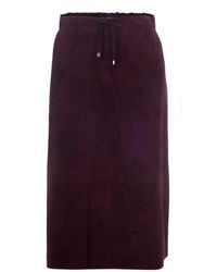 Max Mara - Gonna Gazza Rosso Scuro - Lyst