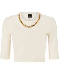 Pinko - Maglia Kimberly Avorio - Lyst