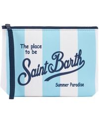 MC2 Saint Barth - Pochette Aline Stripes Pop Azzurra - Lyst
