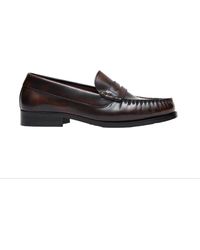 Alohas - Mocassino Rivet Brushed Coffee - Lyst