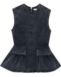 Remain - Top Peplum Denim - Lyst