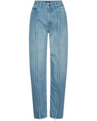 ROTATE BIRGER CHRISTENSEN - High-Waist Straight-Leg Jeans - Lyst