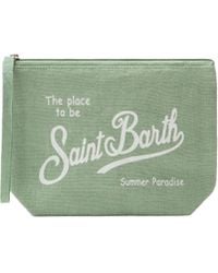 MC2 Saint Barth - Pochette Aline Lino Sage - Lyst