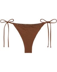 MC2 Saint Barth - Slip Bikini Marielle Shiny Strass - Lyst