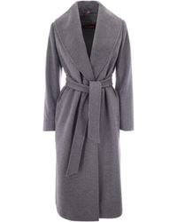 Max Mara - Belted Wool Coat - Lyst