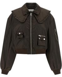 Ganni - Bomber Jacket Nylon - Lyst