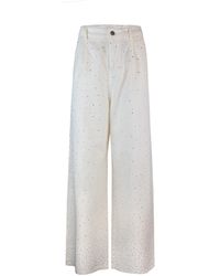 Liu Jo - Jeans Ampio Con Strass - Lyst