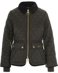 Barbour - Giubbino Fitted Beadnell Quilt Sage Ancient - Lyst
