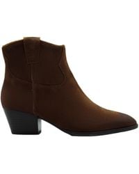 Ash - Stivaletto Fame Suede Velours Mink - Lyst