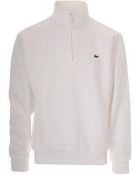 Lacoste - Felpa Zip Flour - Lyst
