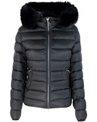 Colmar - Short Down Jacket With Faux Fur - Lyst