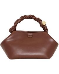 Ganni - Borsa A Mano Bou Bag Small Chocolate Fondant - Lyst