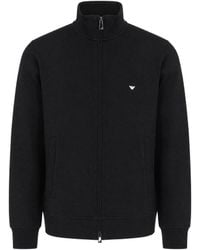 Emporio Armani - Felpa Logo Full Zip Beauty - Lyst