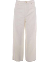 Max Mara - Trousers Cotton-Linen - Lyst
