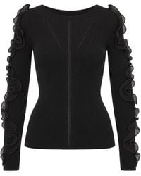 Liu Jo - Maglia Rouches New Moka - Lyst