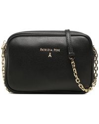 Patrizia Pepe - Borsa Tracolla Pelle Nera - Lyst