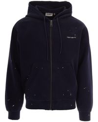 Carhartt - Dark Hooded Painter Cotton Hoodie - Lyst