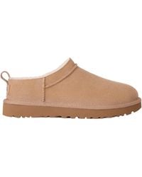 UGG - Low-Profile Classic Micro Suede Flats - Lyst