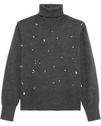 Alpha Studio - Maglia Strass Antracite - Lyst