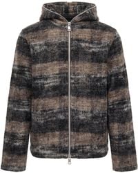 Our Legacy - Woods Check Hooded Wool-Blend Zip-Up Hoodie - Lyst