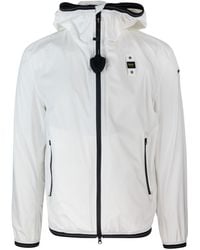 Blauer - Giacca A Vento Farrin Bianca - Lyst